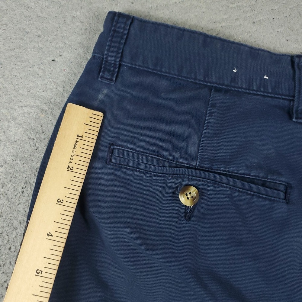 Tommy Hilfiger Shorts Mens Size 36 Blue Vintage Pleated Chino * - Picture 8 of 9